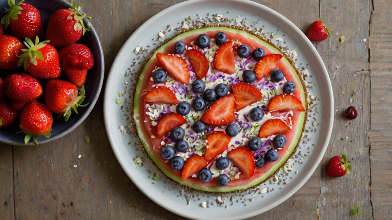 Wassermelonen-Pizza – fruchtig und frisch