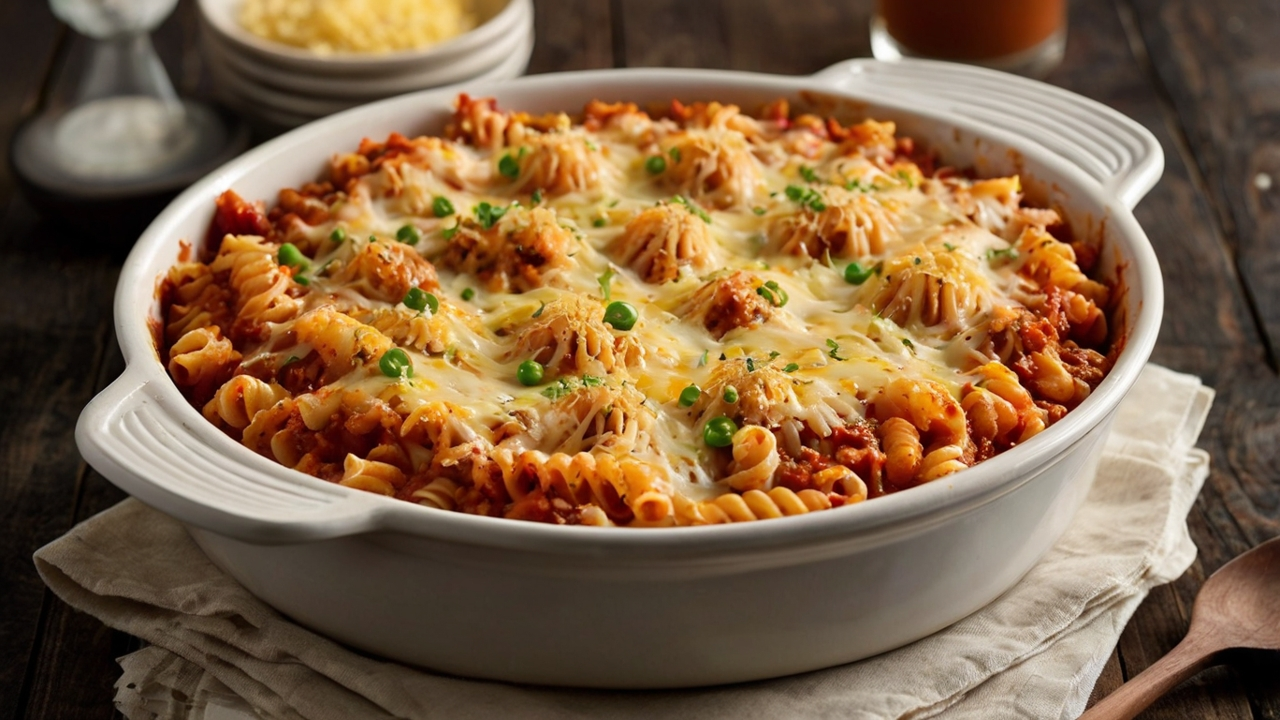 Cremiger Thunfisch-Nudelauflauf