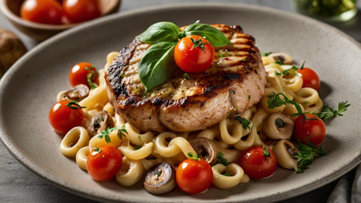 Zarte Putenmedaillons mit Champignons & Spätzle – In 30 Minuten fertig!