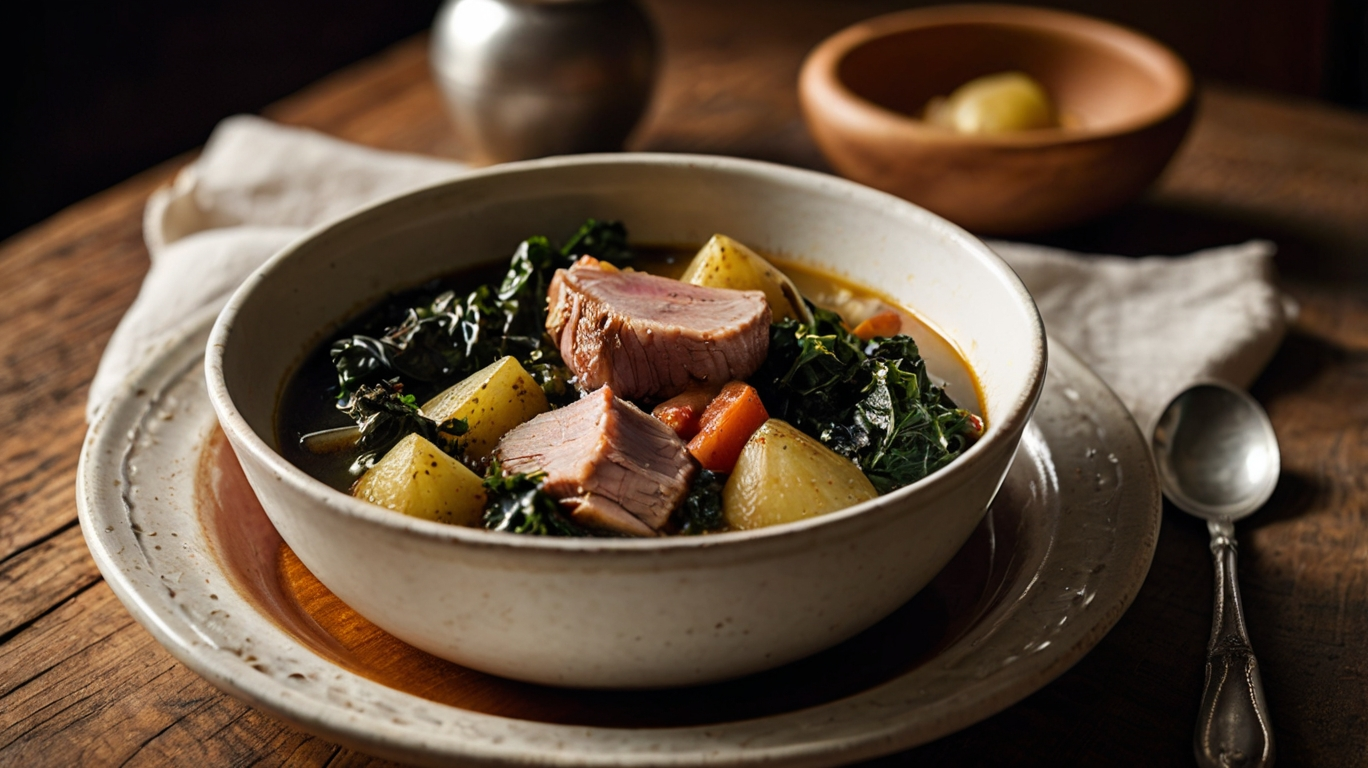 Herzhafter Grünkohleintopf mit Kassler & Kartoffeln – Wärmender Winterklassiker!