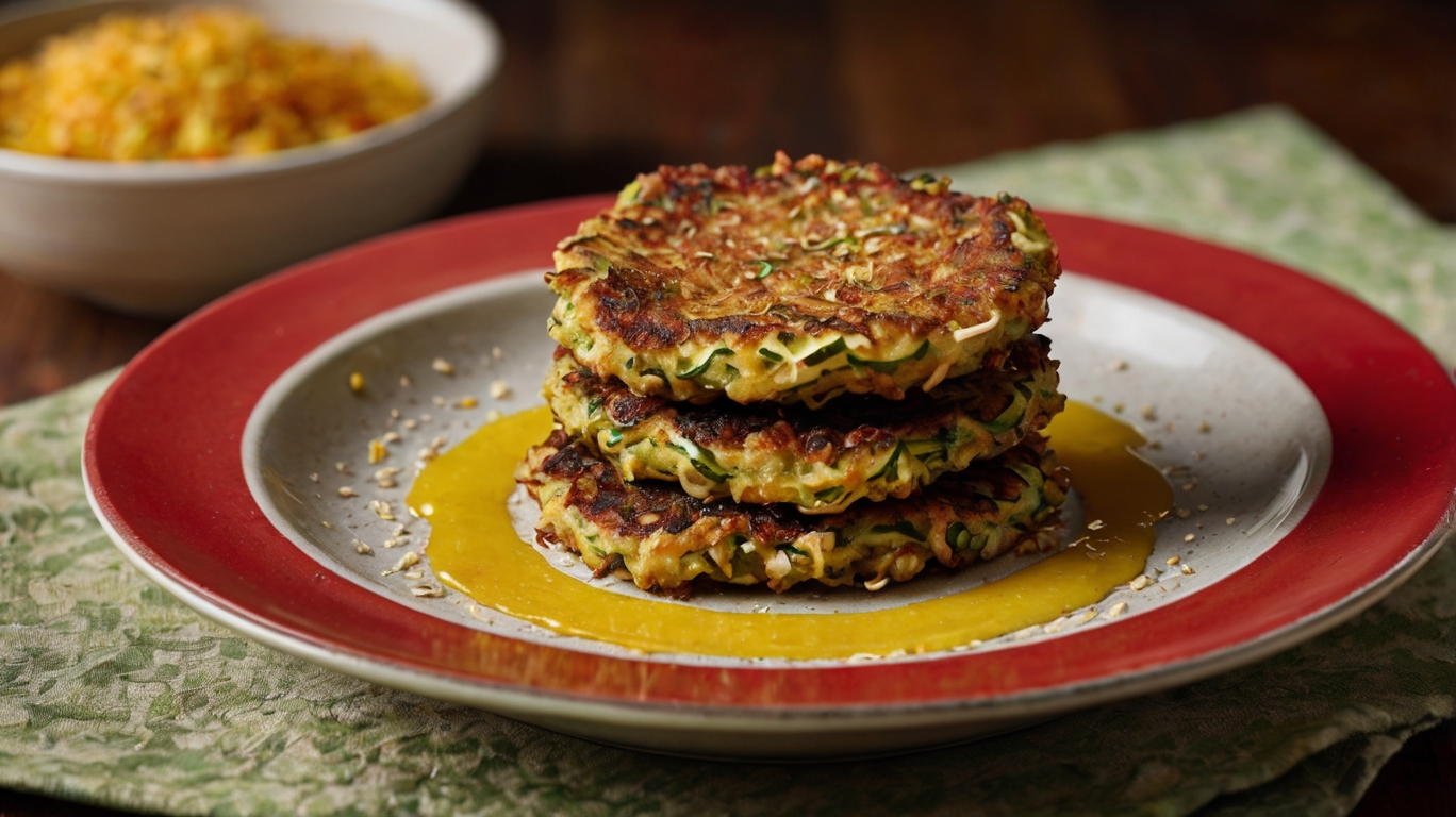 Knusprige Zucchinipuffer mit Haferflocken – Schnell & Gesund