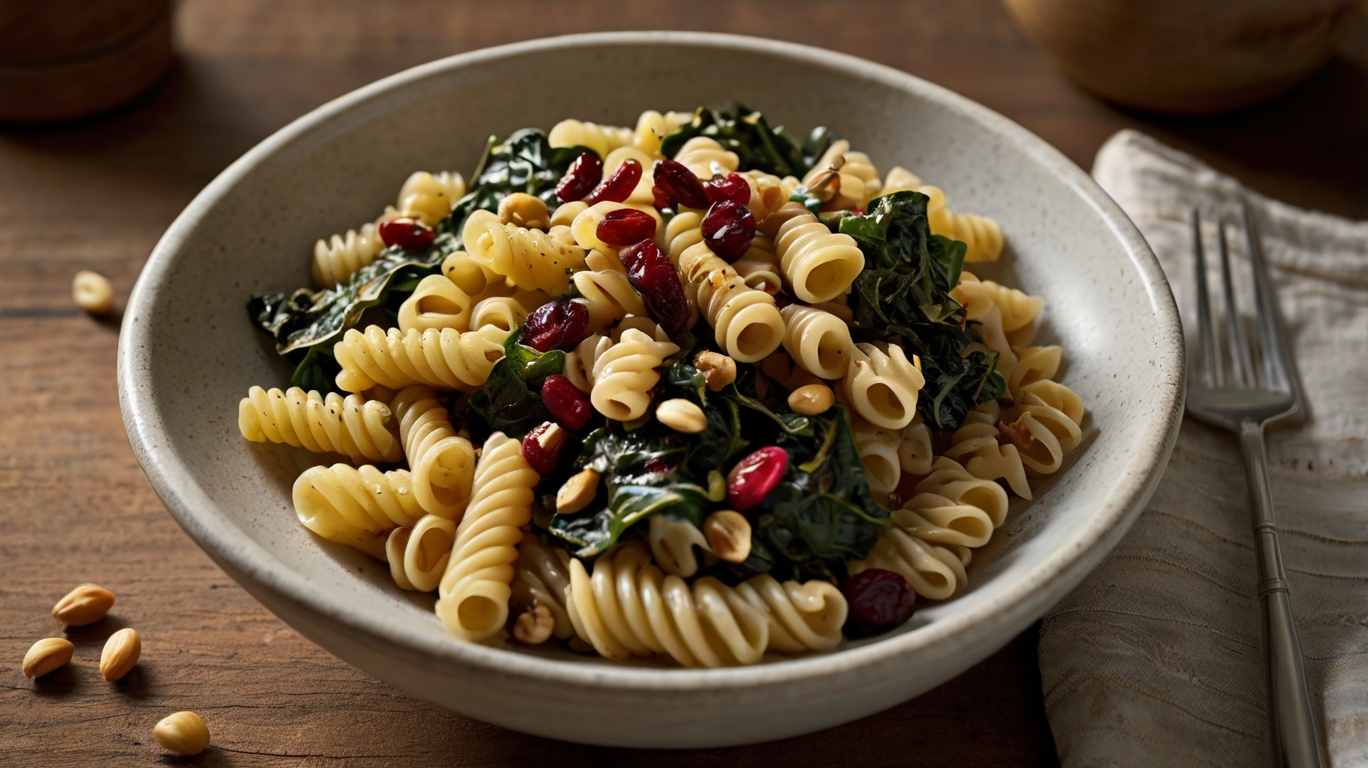 Mangold-Pasta mit Hackfleisch & Pinienkernen – in nur 30 Minuten!